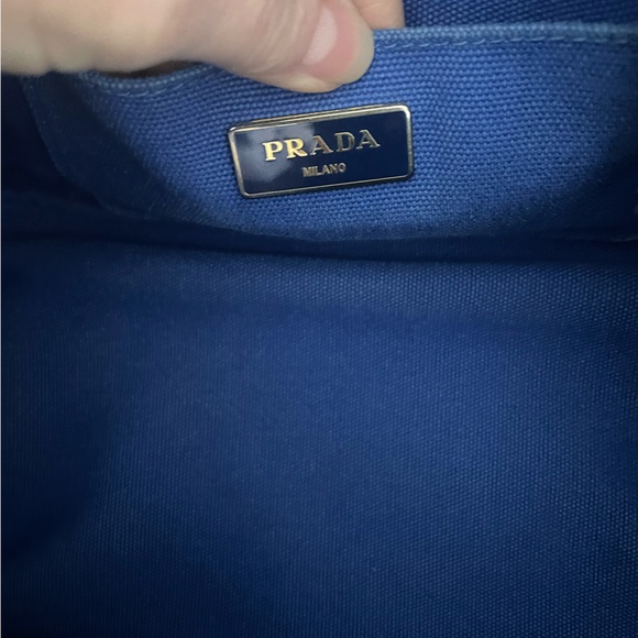 Prada blue denim tote - Picture 4 of 11
